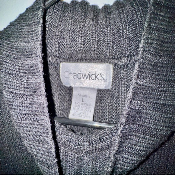 Vintage Chadwicks Black Sleeveless Turtleneck Sweater - Picture 4 of 8